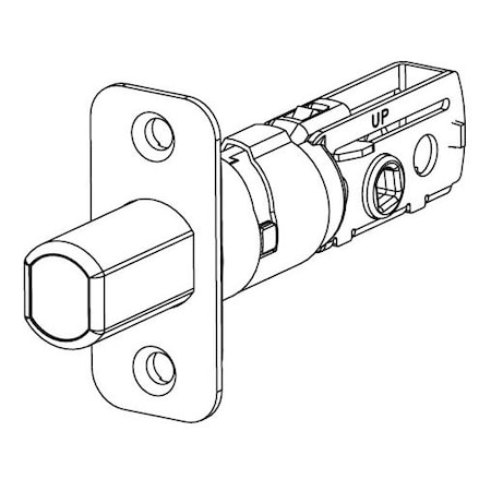 Kwikset Adjustable Deadbolt Latch, Satin Brass Blackened 83347-5
